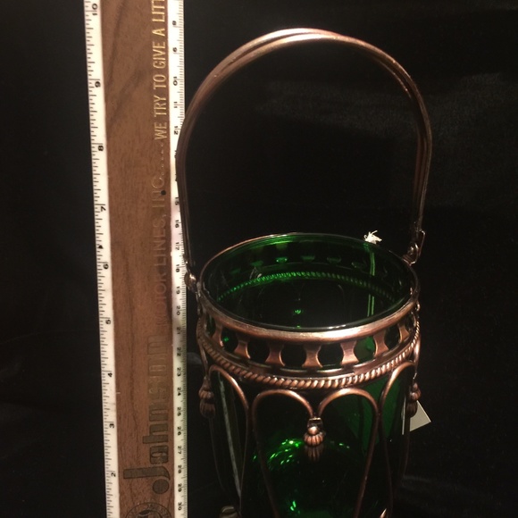 RARE Grand Victorian Basket Votive/Vase - Picture 5 of 7